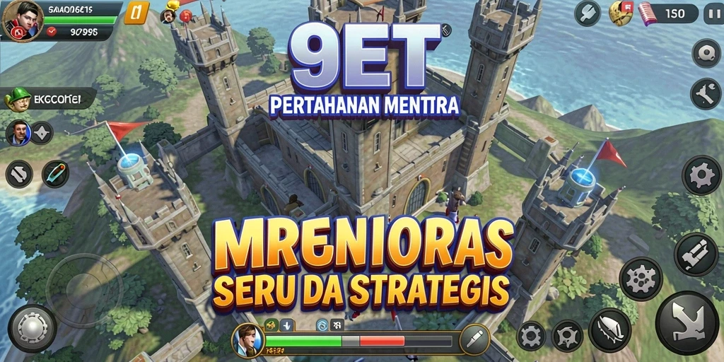 Menampilkan gameplay seru Tower Defense di 9ET