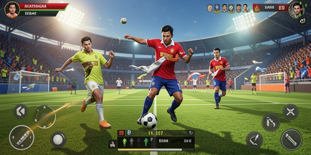 Tampilan gameplay API77 yang menampilkan excitement olahraga.