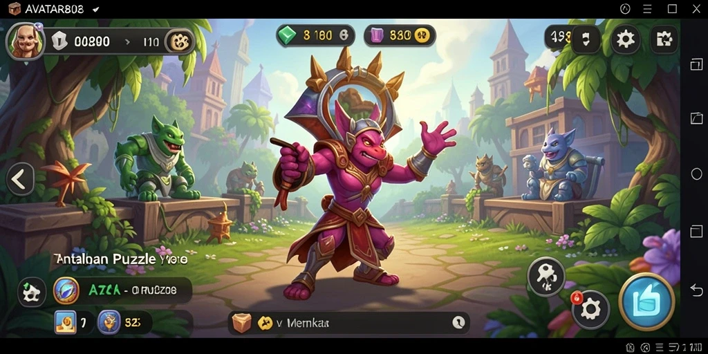 Tampilan gameplay menarik dari AVATAR808 yang menantang.