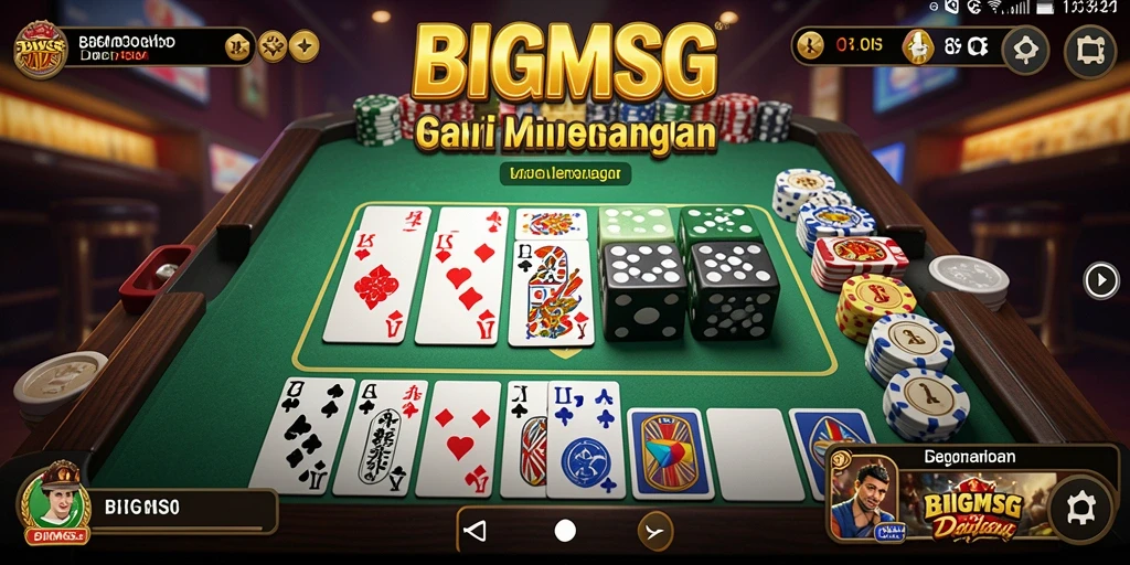 Tampilan gameplay seru dan interaktif dari BIGMSG.