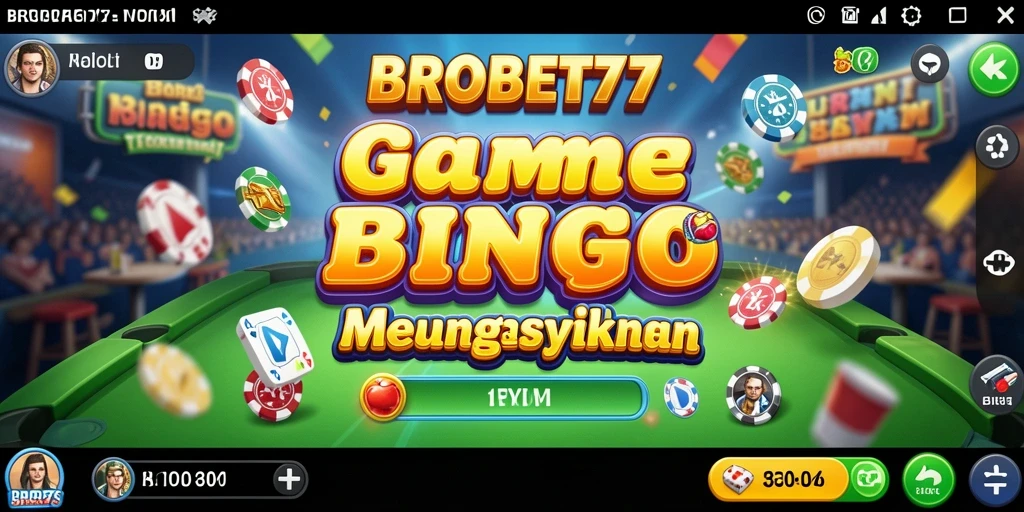 Tampilan antarmuka game Bingo yang menarik dan interaktif.
