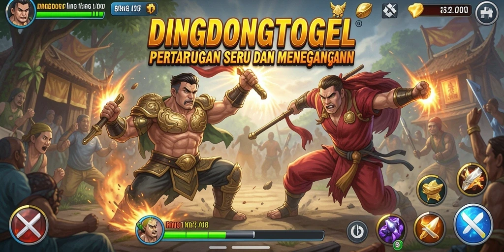 Tampilan aksi seru dalam game Fighting DINGDONGTOGEL.