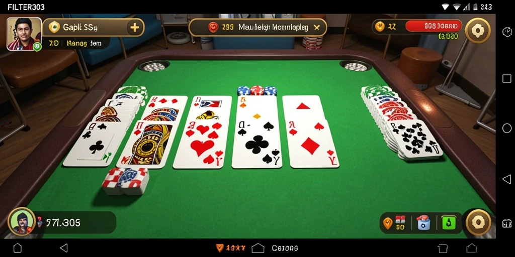 Tampilan gameplay seru dalam FILTER303 yang mengasyikkan.