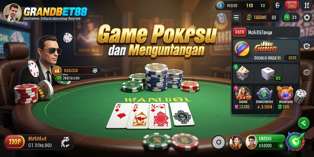 Tampilan gameplay yang menegangkan dalam GRANDBET88.