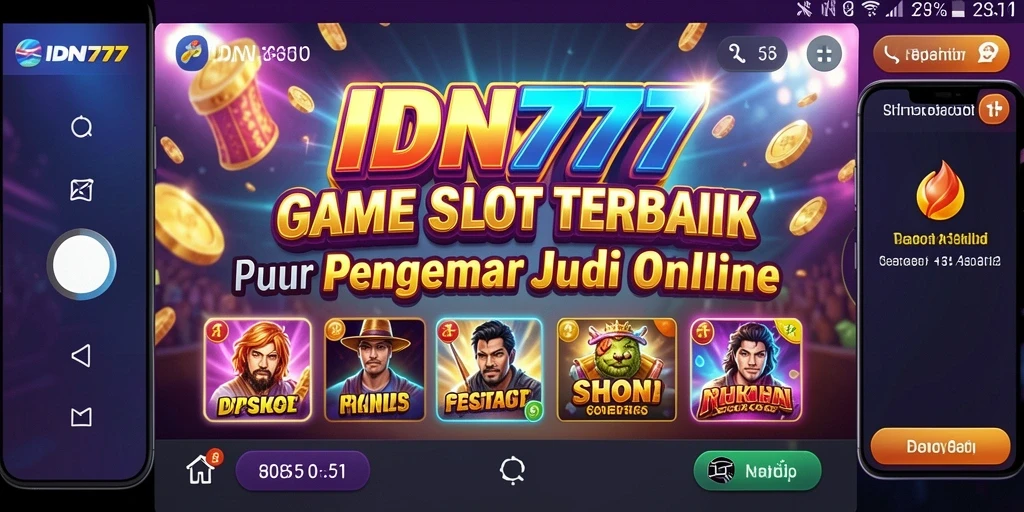 Tampilan gameplay menyenangkan dari IDN777 dengan fitur slot yang menarik.