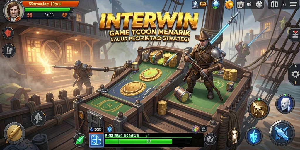 Screenshot gameplay INTERWIN dengan tampilan bisnis yang menarik.