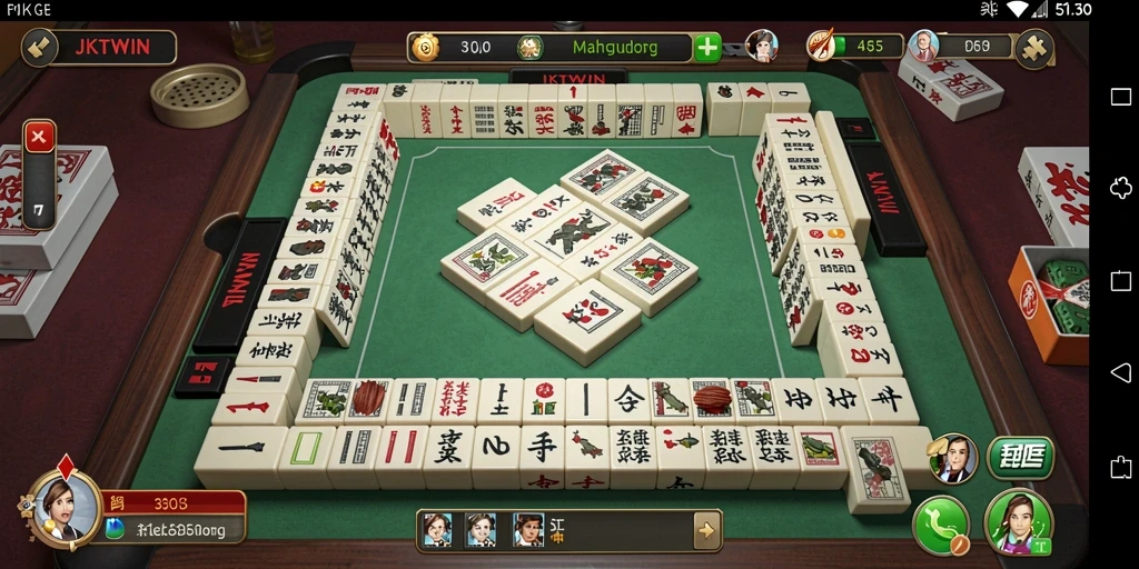 Screenshot JKTWIN menampilkan gameplay Mahjong yang menarik dan menantang.