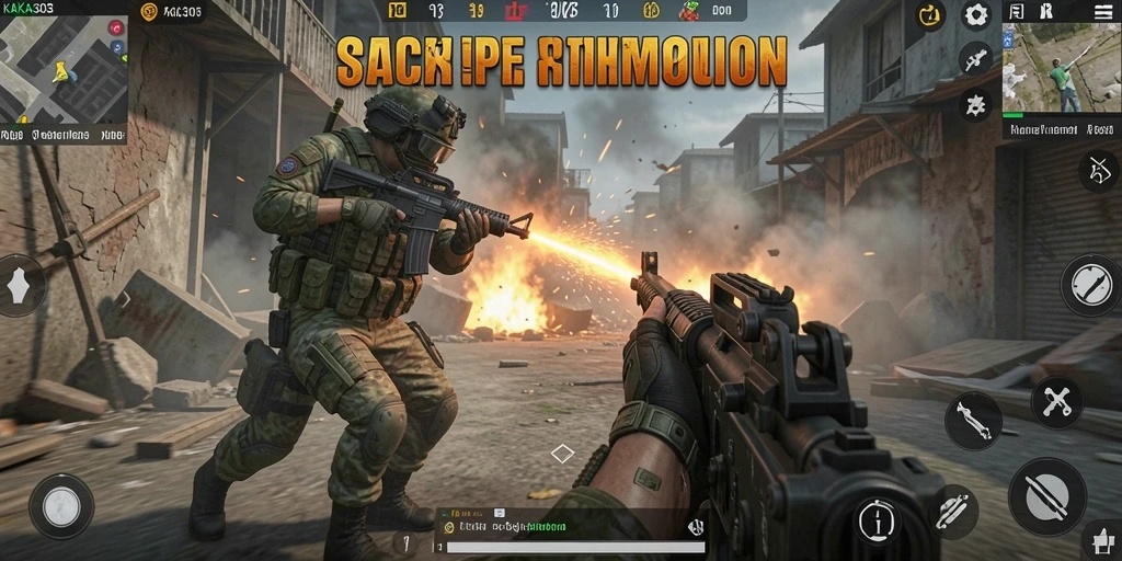 Tampilan gameplay KAKA303 yang mendebarkan saat aksi pertempuran berlangsung.