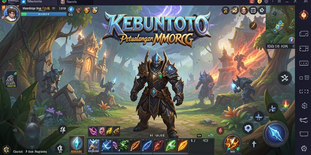 Screenshot gameplay KEBUNTOTO yang menampilkan aksi seru dalam dunia MMORPG.