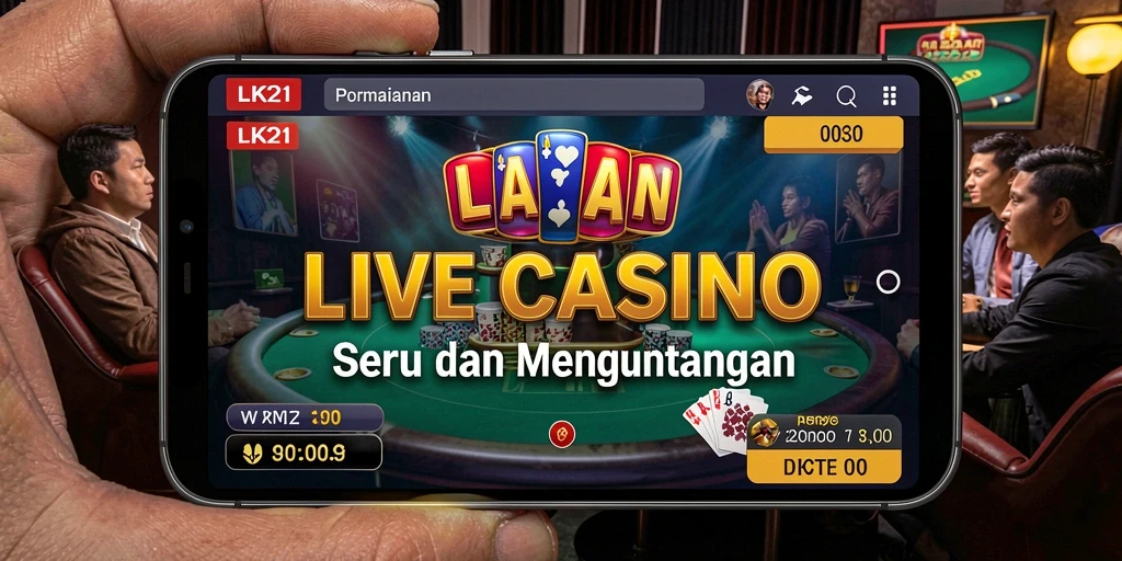 Gameplay seru dengan dealer langsung di LK21 Live Casino.