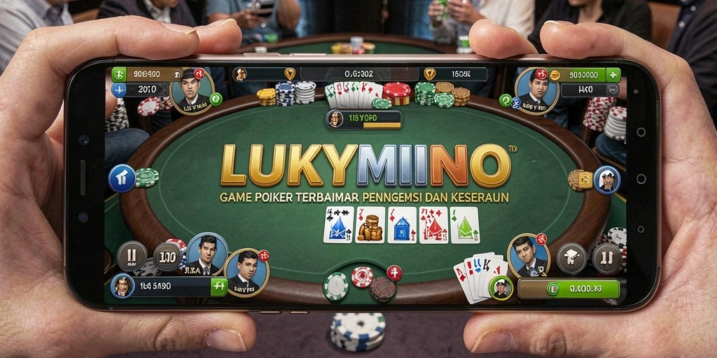 Tampilan utama gameplay LUKYMINO yang memukau dan penuh aksi.
