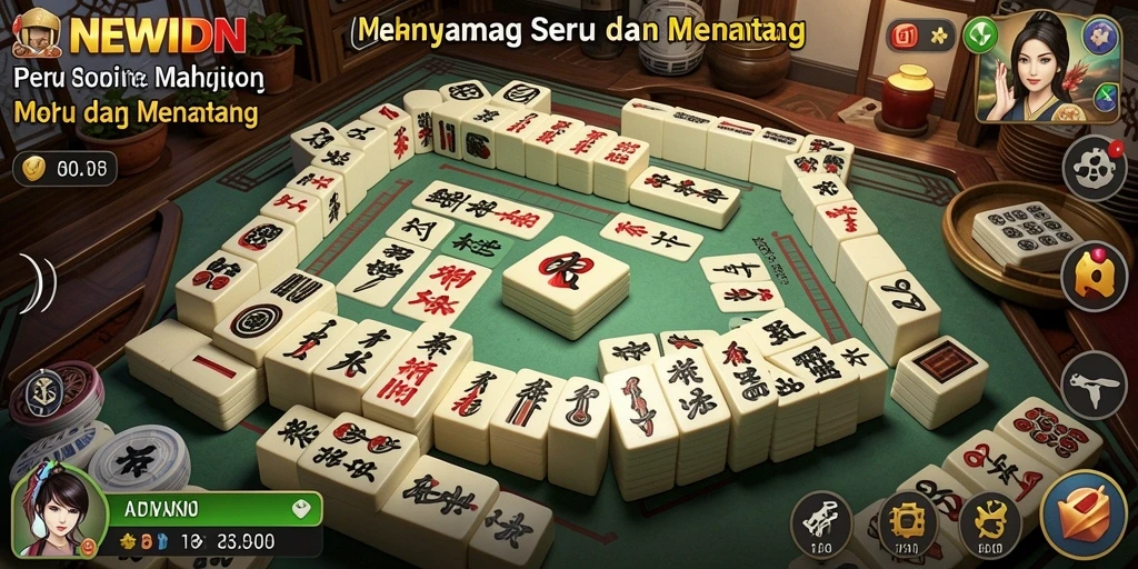 Tampilan menarik dari game Mahjong NEWIDN yang seru.