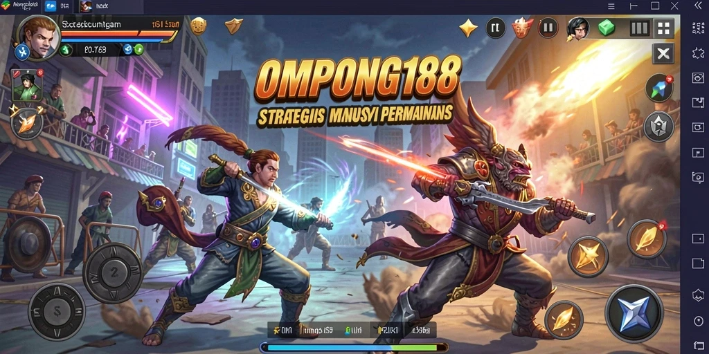 Tampilan gameplay OMPONG188 yang menarik dan strategi mendebarkan.
