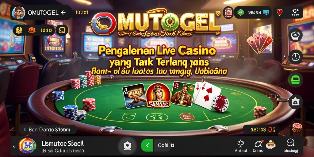Screenshot gameplay Live Casino OMUTOGEL yang menegangkan dan interaktif.