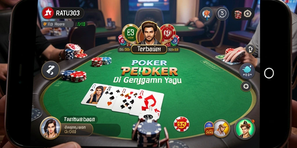 Tampilan interaktif dan gameplay menarik dari RATU303 dalam Poker.