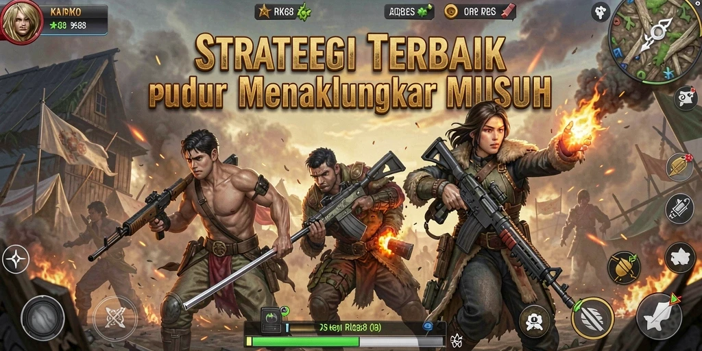 Tampilan gameplay yang mendebarkan dalam RK88 dengan aksi strategi nyata.