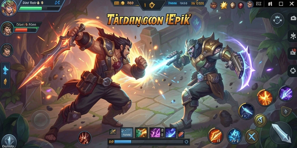 Tampilkan gameplay menegangkan dari RR89 dalam arena MOBA yang dinamis.