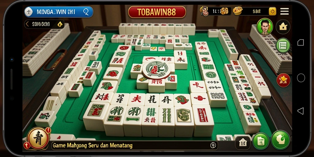 Tampilan permainan Mahjong TOBAWIN88 yang menarik dan penuh warna.