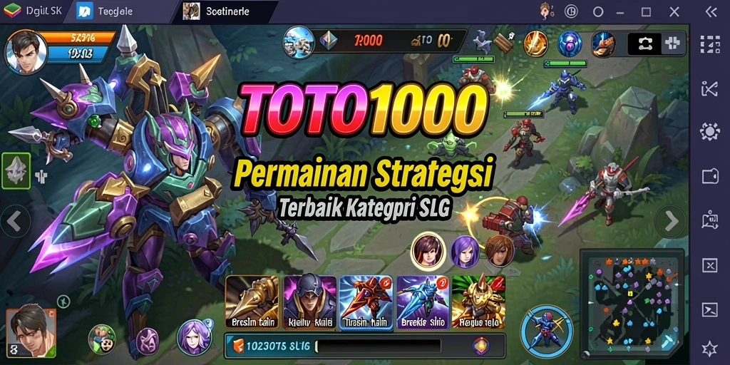 Tampilan gameplay TOTO1000 yang menampilkan strategi mendalam.
