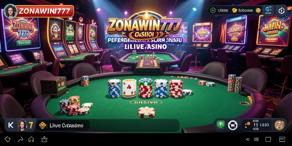 Tampilan menarik dari permainan Live Casino di ZONAWIN777.