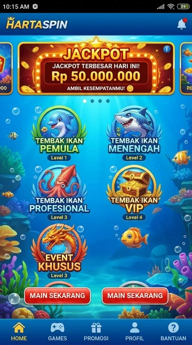 Proses unduh aplikasi di Hartaspin yang cepat dan efisien.